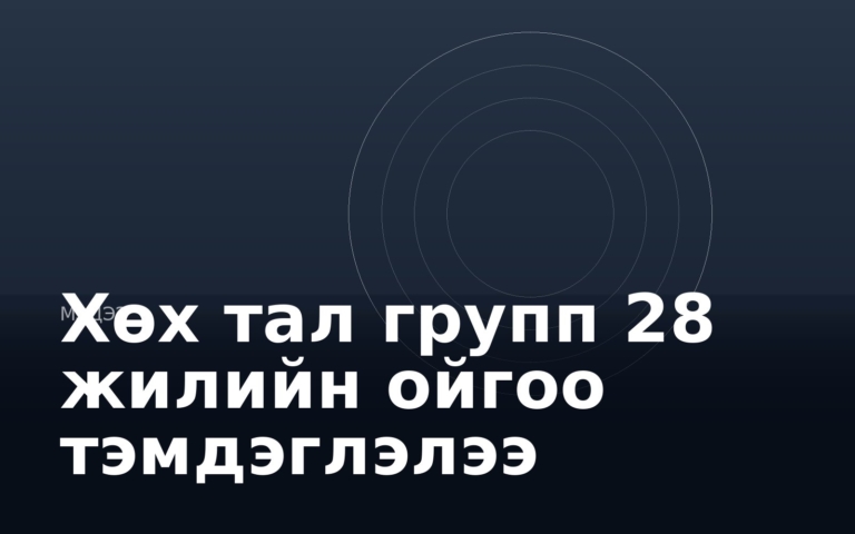 Хөх тал групп 28 жилийн ойгоо тэмдэглэлээ