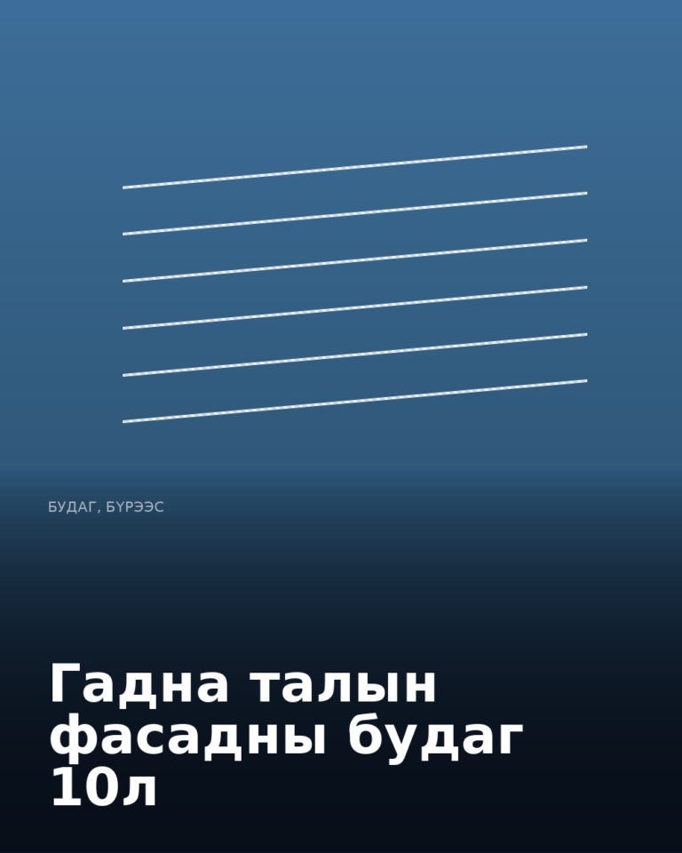 Гадна талын фасадны будаг 10л